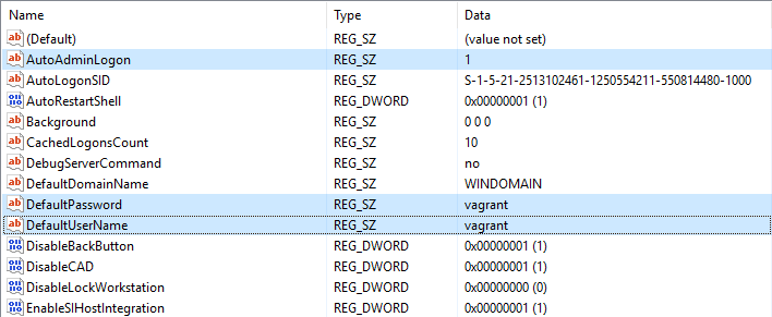 Autologin Registry
