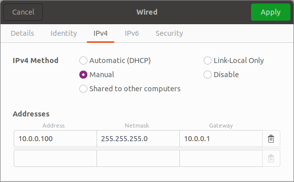 Bild IP Config VM1