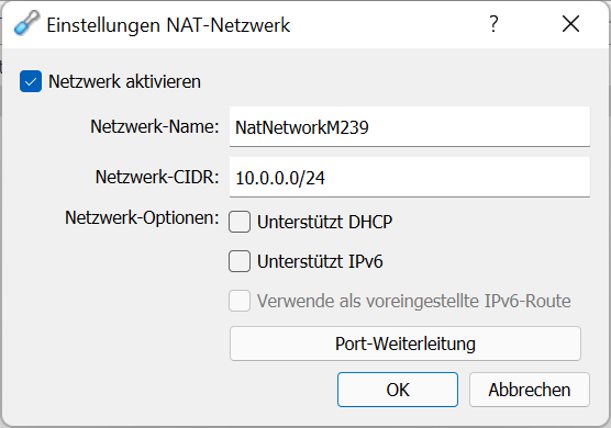 Bild NAT-Network erstellen