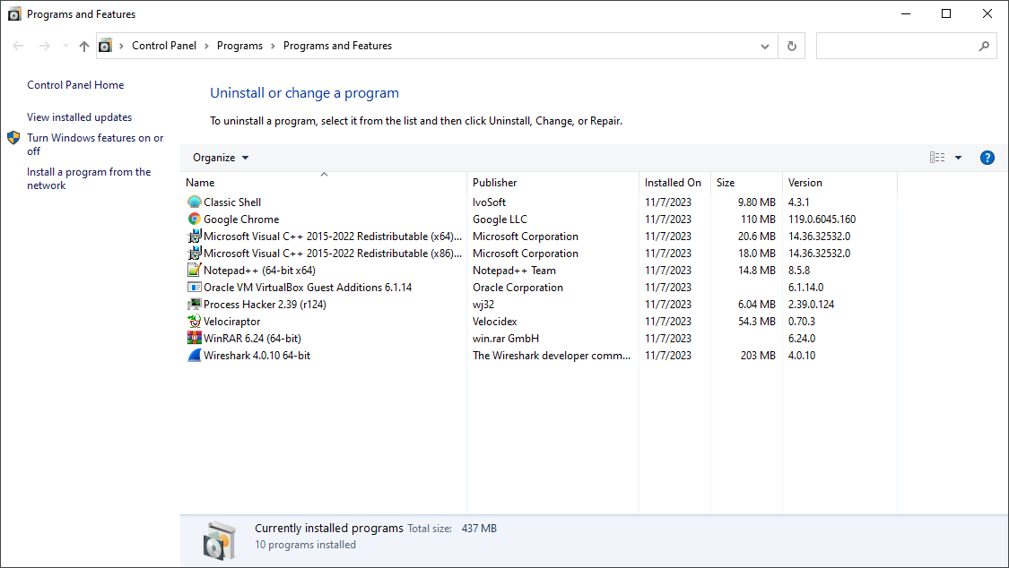 Software Windows 10 Client