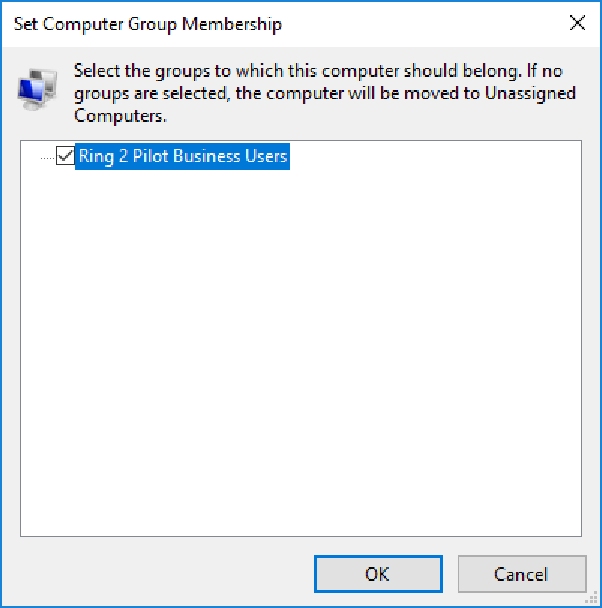WSUS Computer zuweisen
