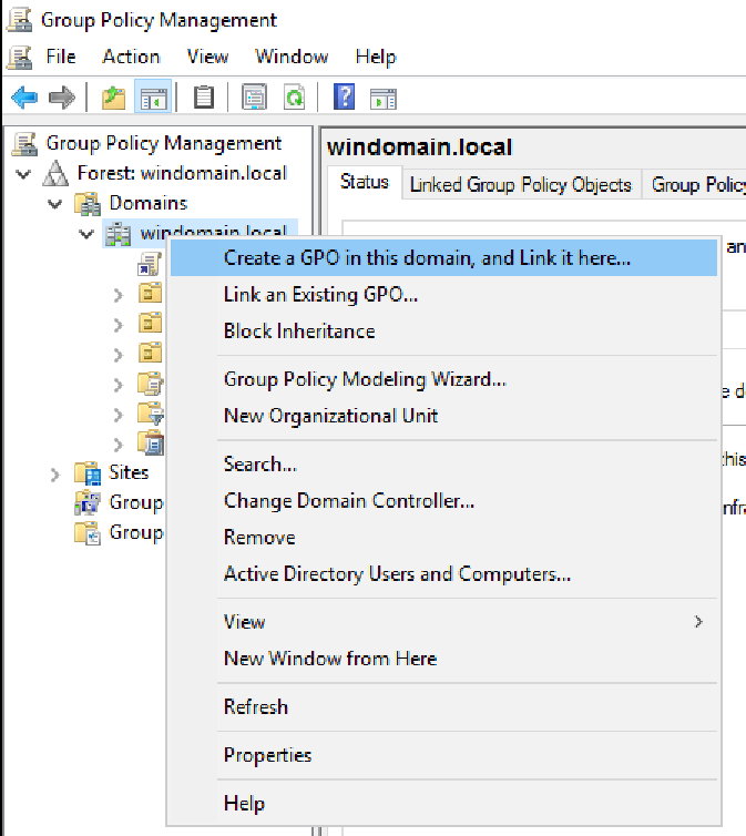 WSUS GPO erstellen